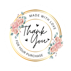 Thankyou Sticker- Floral Design
