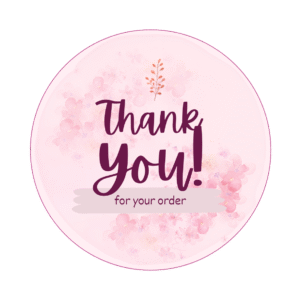 Thankyou Sticker-  Pink