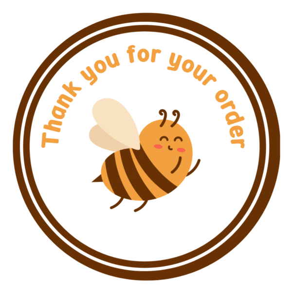 Thanyou Sticker - Bee Design - Image 2