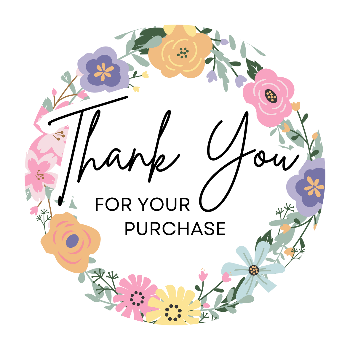 Thankyou Stickers - Combo of 4 Designs - Image 4