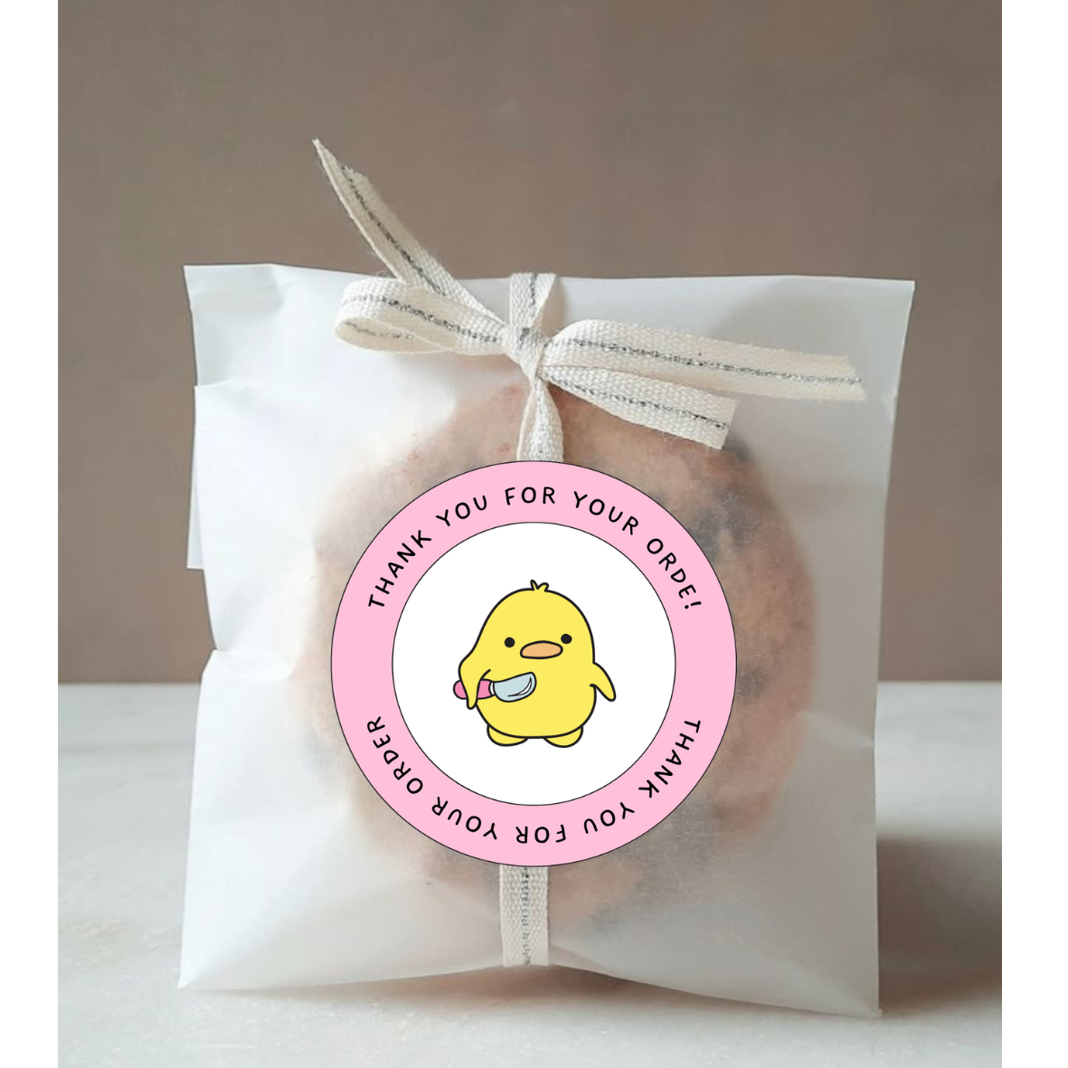 Thankyou Sticker - Duck design