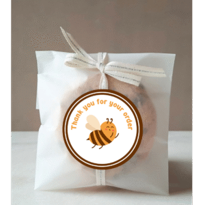 Thanyou Sticker - Bee Design