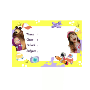 Customised School Label- Masha and bear Label